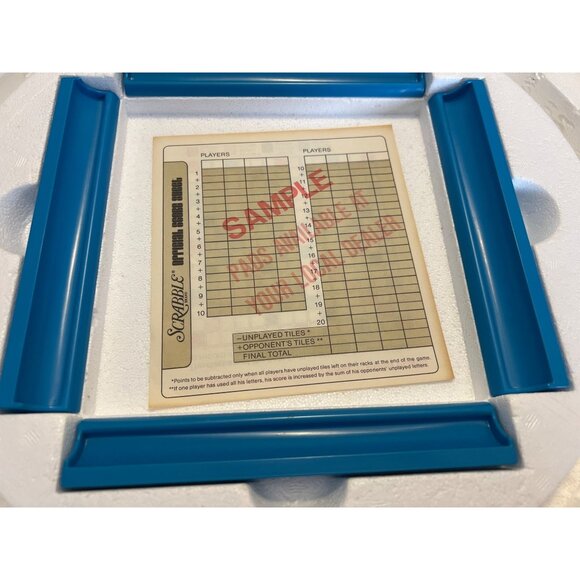 Vintage 1977 SCRABBLE Deluxe Edition Turntable Board Game Selchow & Righter Co - Picture 4 of 9